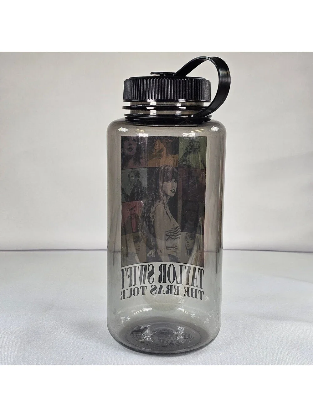Official Taylor Swift The Eras Tour Water Bottle Gray Translucent Wide Mouth